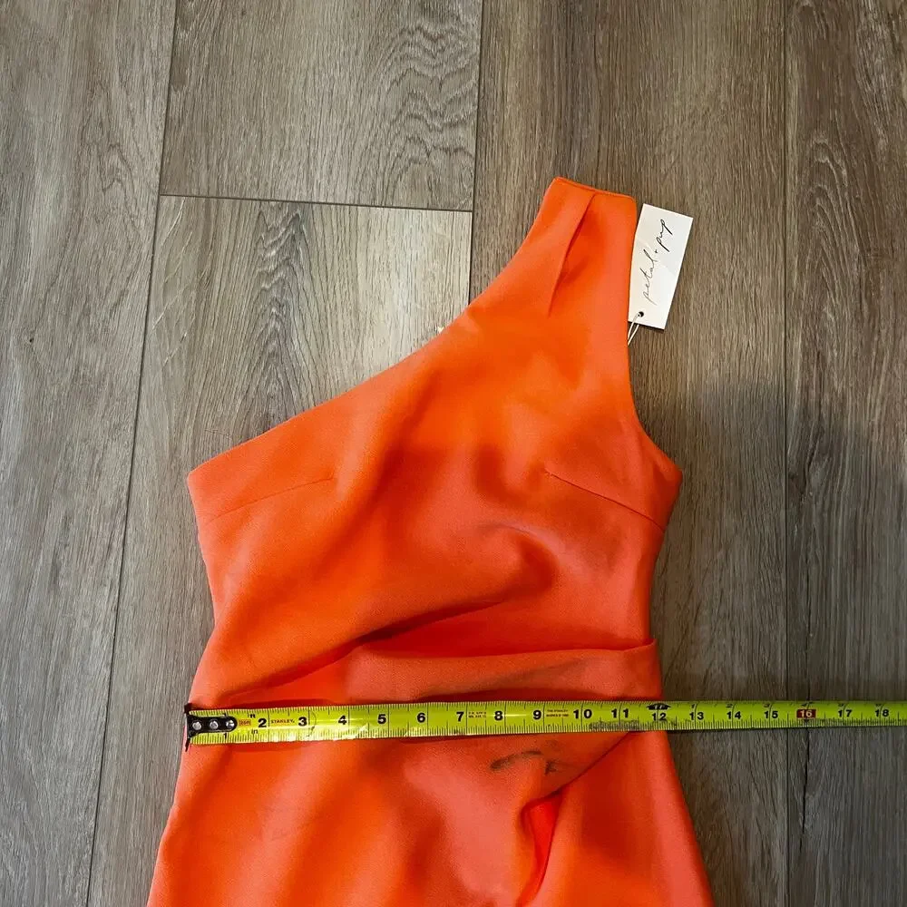 PETAL & PUP Women's Nadene Dress Size 2 In Orange - Picture 8 of 14